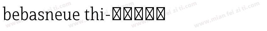 bebasneue thi字体转换